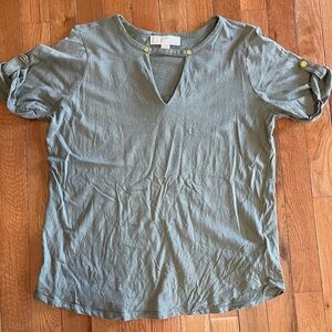 Michael Kors Olive Short Sleeve Top